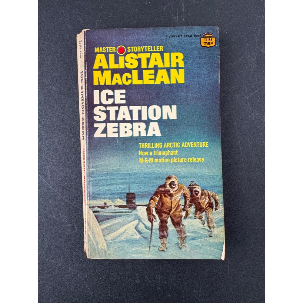 Ice Station Zebra Alistair MacLean Vintage Paperback Fawcett Crest‎ Movie Tie-In